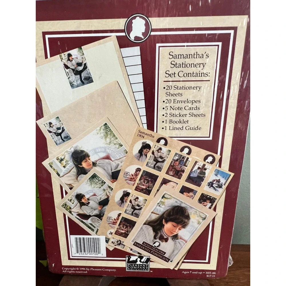 Vintage 1996 American Girl Samantha Stationery Set Postcard Collection Sealed